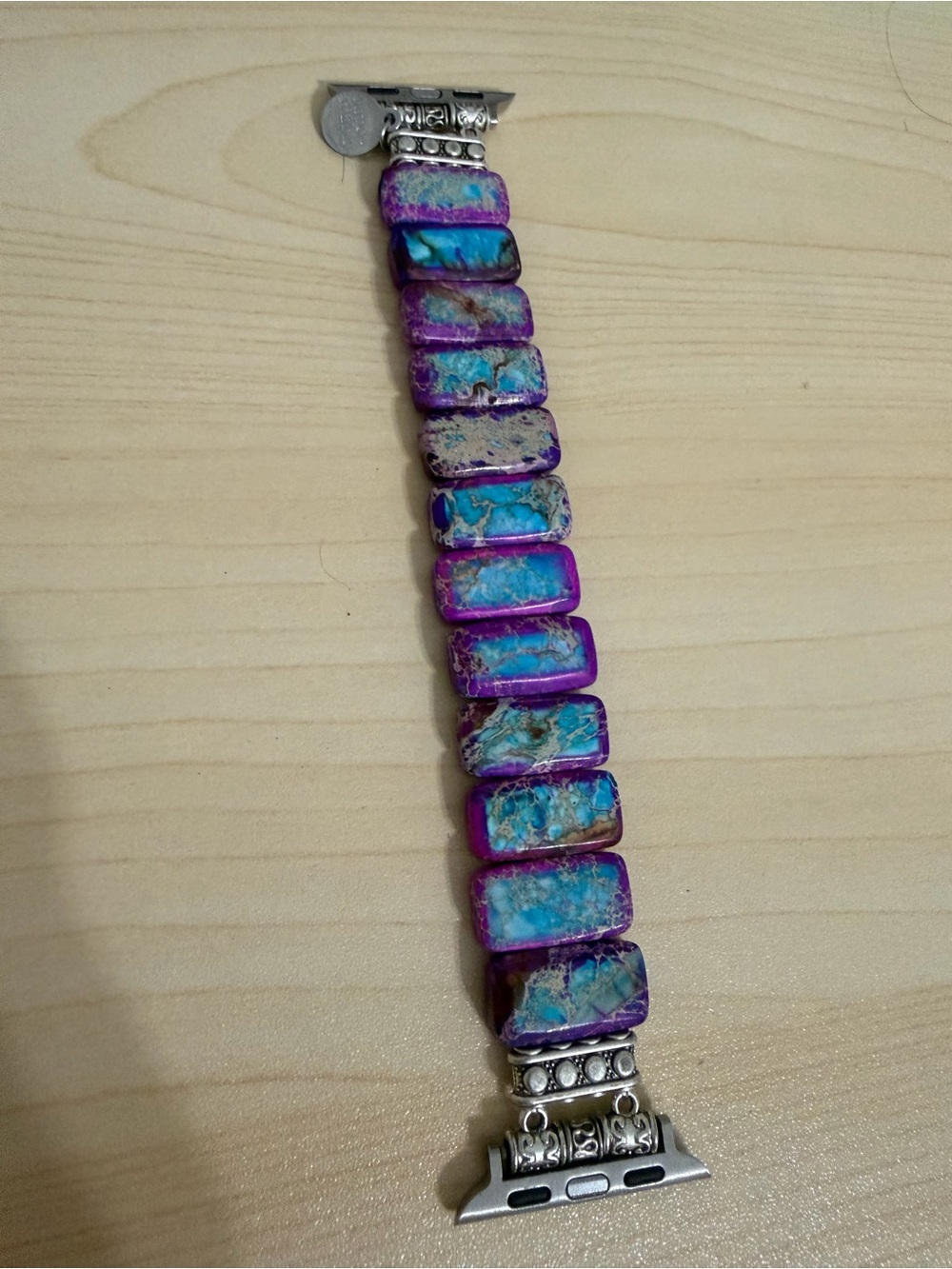 Cape Diablo Tibetan Jasper Stretch Apple Watch Strap